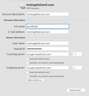 change your outlook password for outlook 2011 for mac